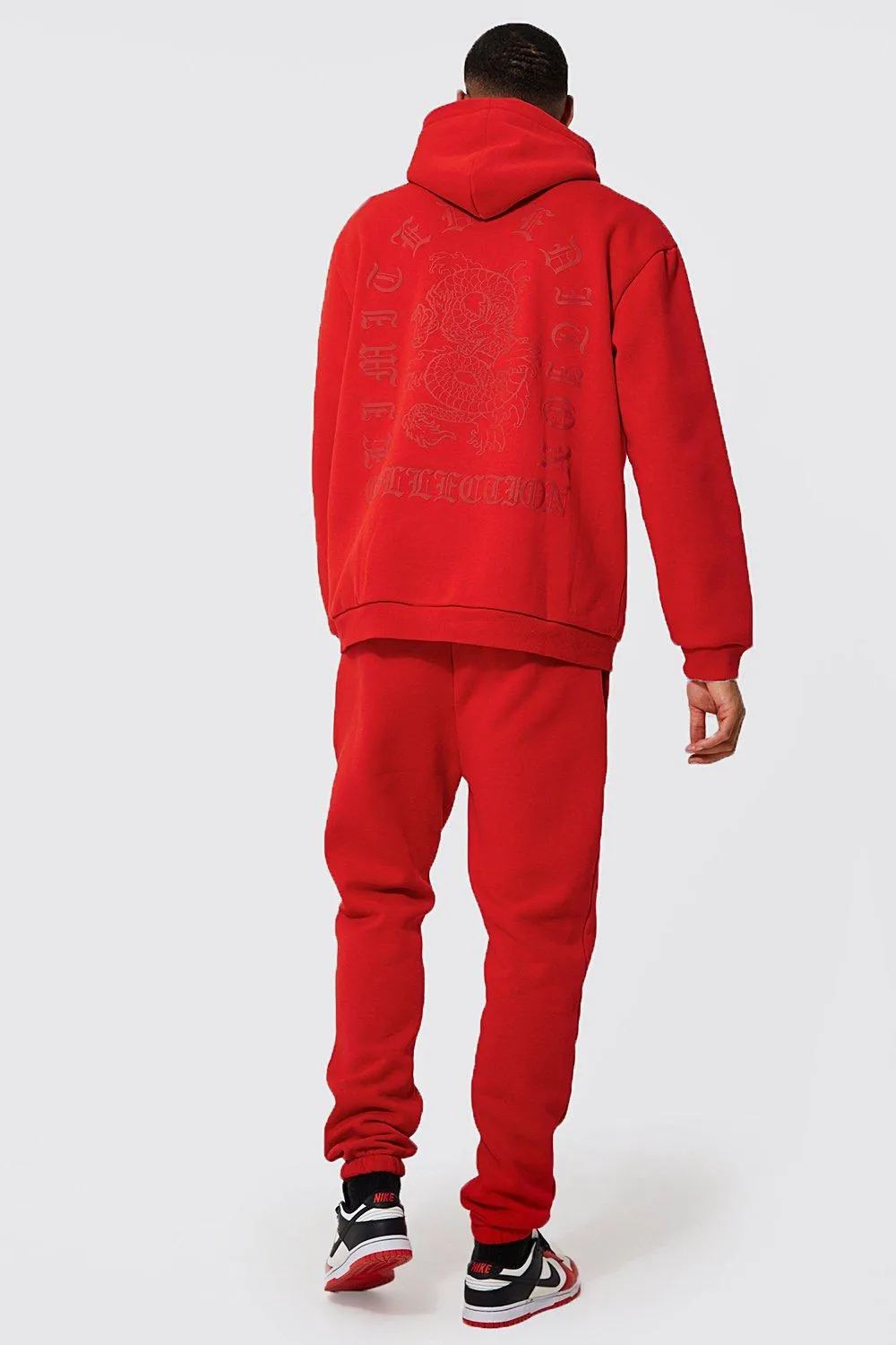 Tall Dragon 3d Zip Hooded Tracksuit