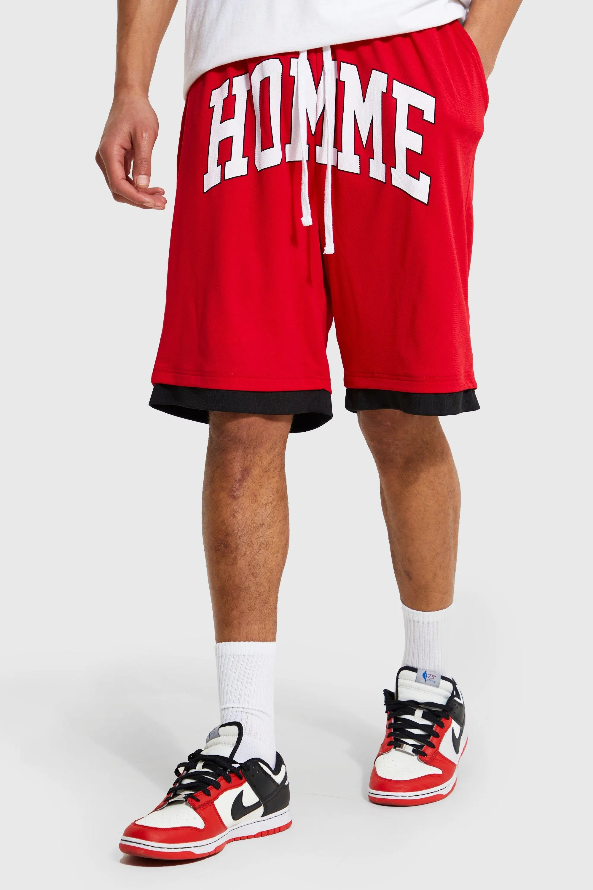 Tall Drop Crotch Mesh Basketball Short