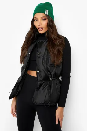 Tall Popper Detail Vest