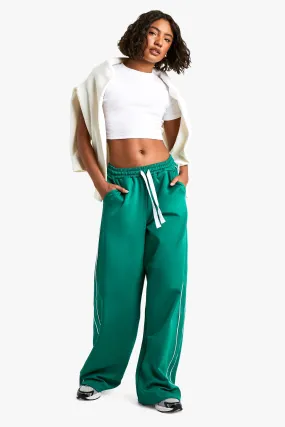 Tall Scuba Side Stripe Wide Leg Joggers