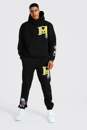 Tall Varsity Applique Hooded Tracksuit