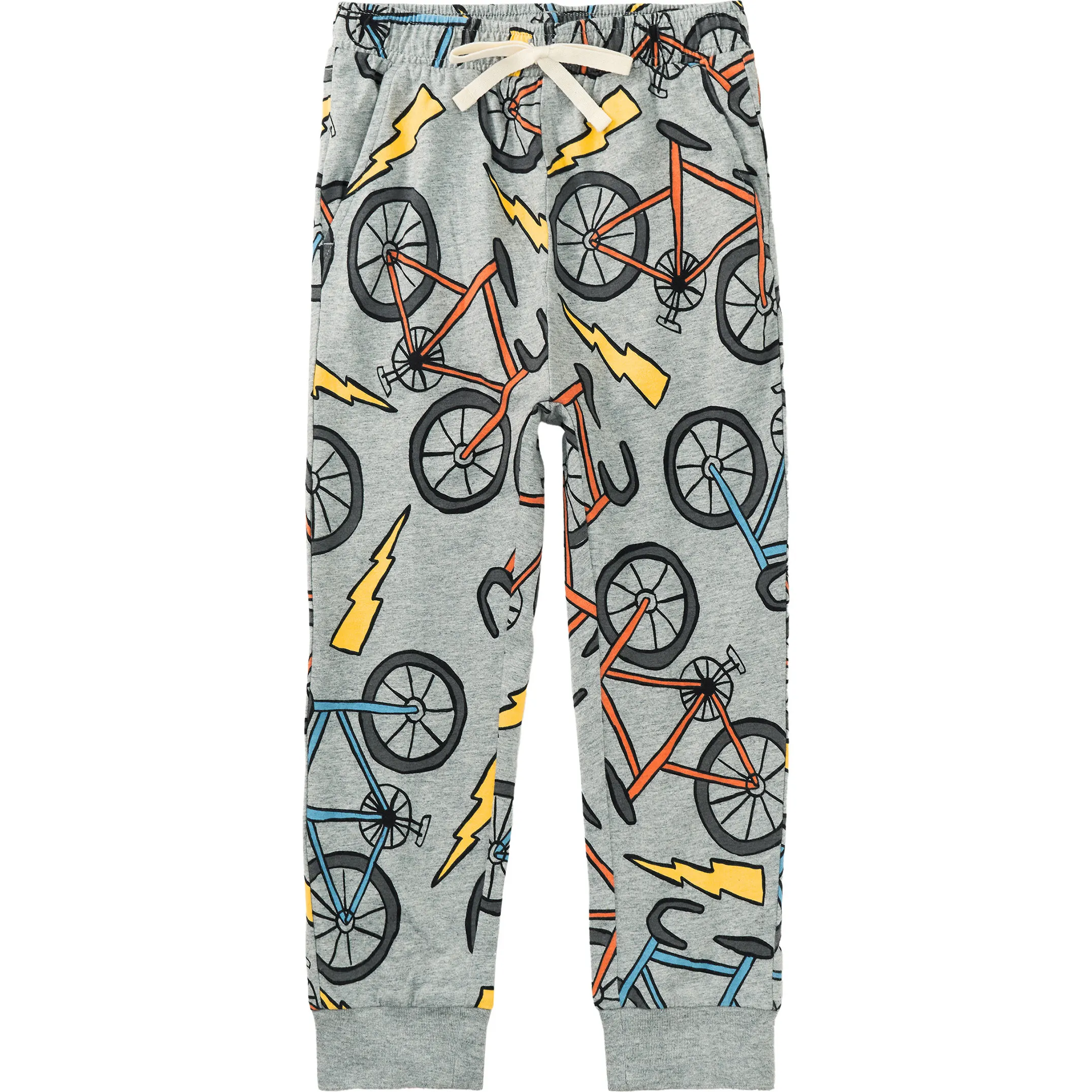 Tea Collection Tea Collection x Maisonette Printed Everyday Joggers, Lightning Bikes Twice