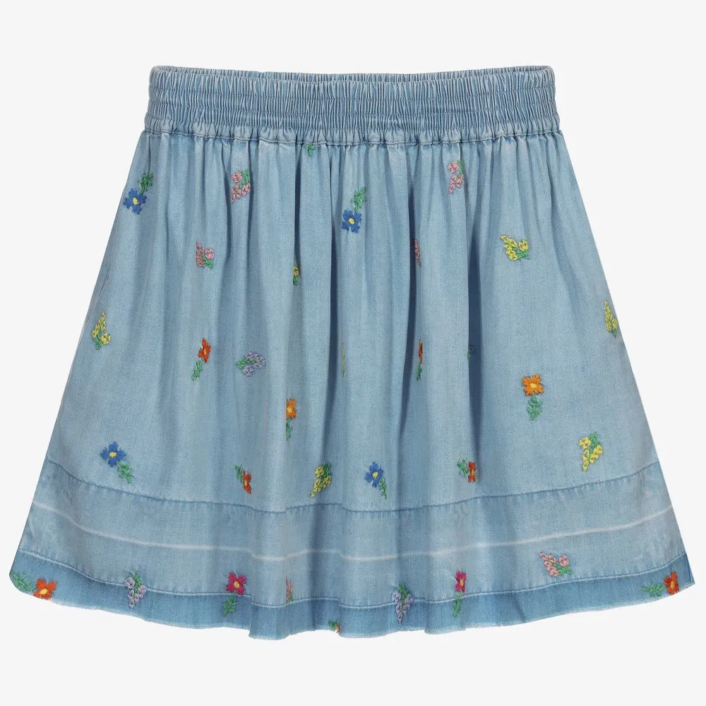 Teen Blue Chambray Skirt