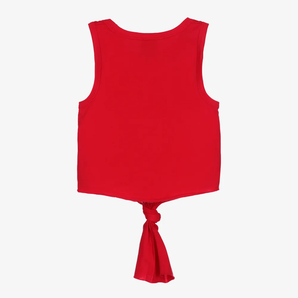 Teen Girls Red Cotton Vest