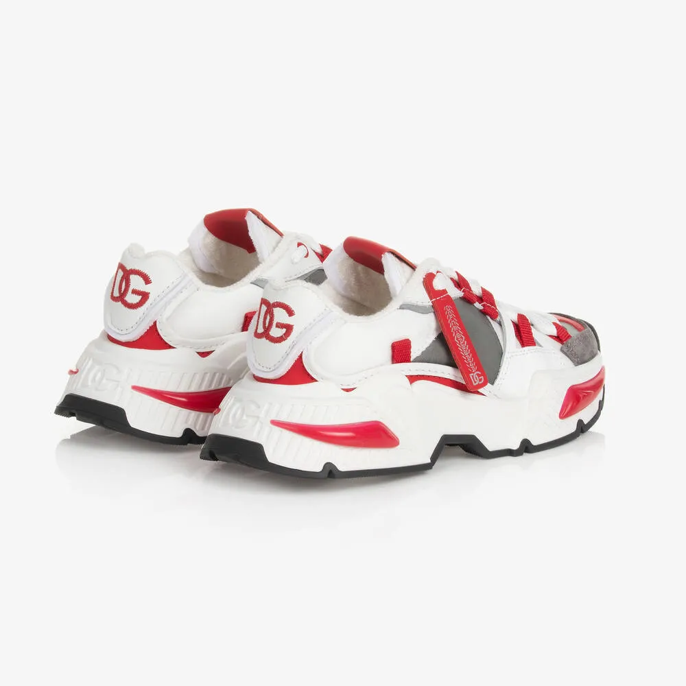 Teen White & Red Airmaster Trainers