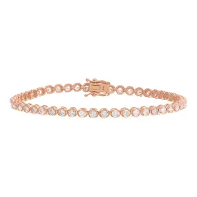 Tennis Bracelet | 3 Carat Diamond | 14K Rose Gold