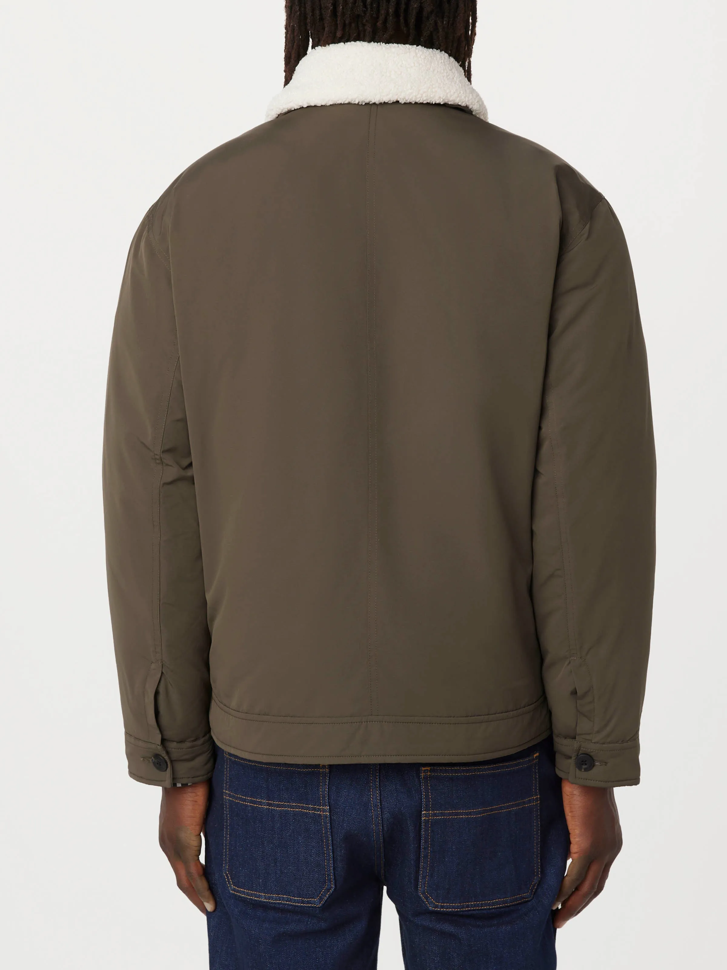 The Aviator Jacket in Dark Taupe