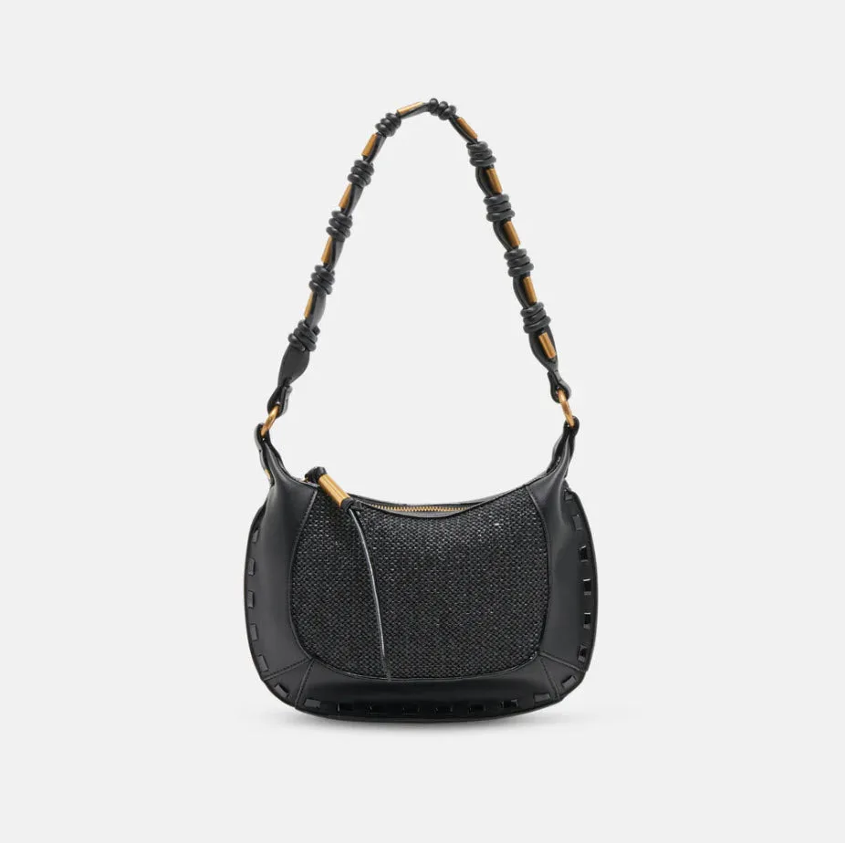 The Mixed Media Shoulder Bag in Black