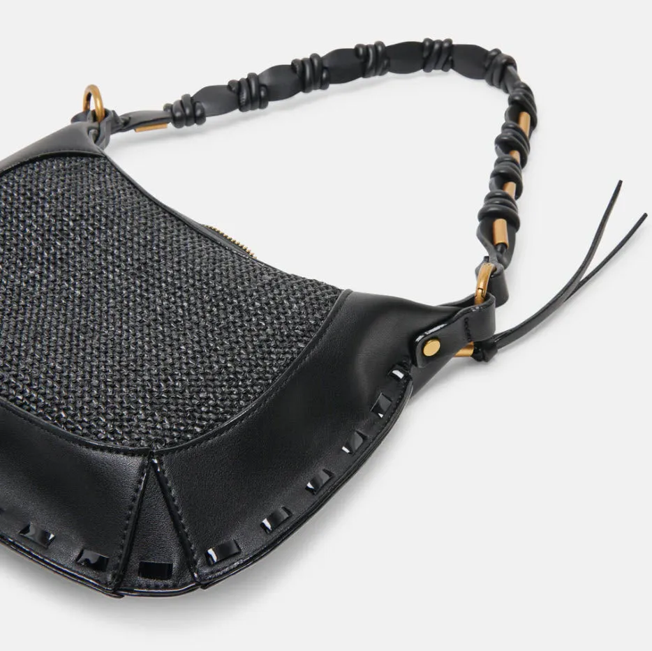 The Mixed Media Shoulder Bag in Black