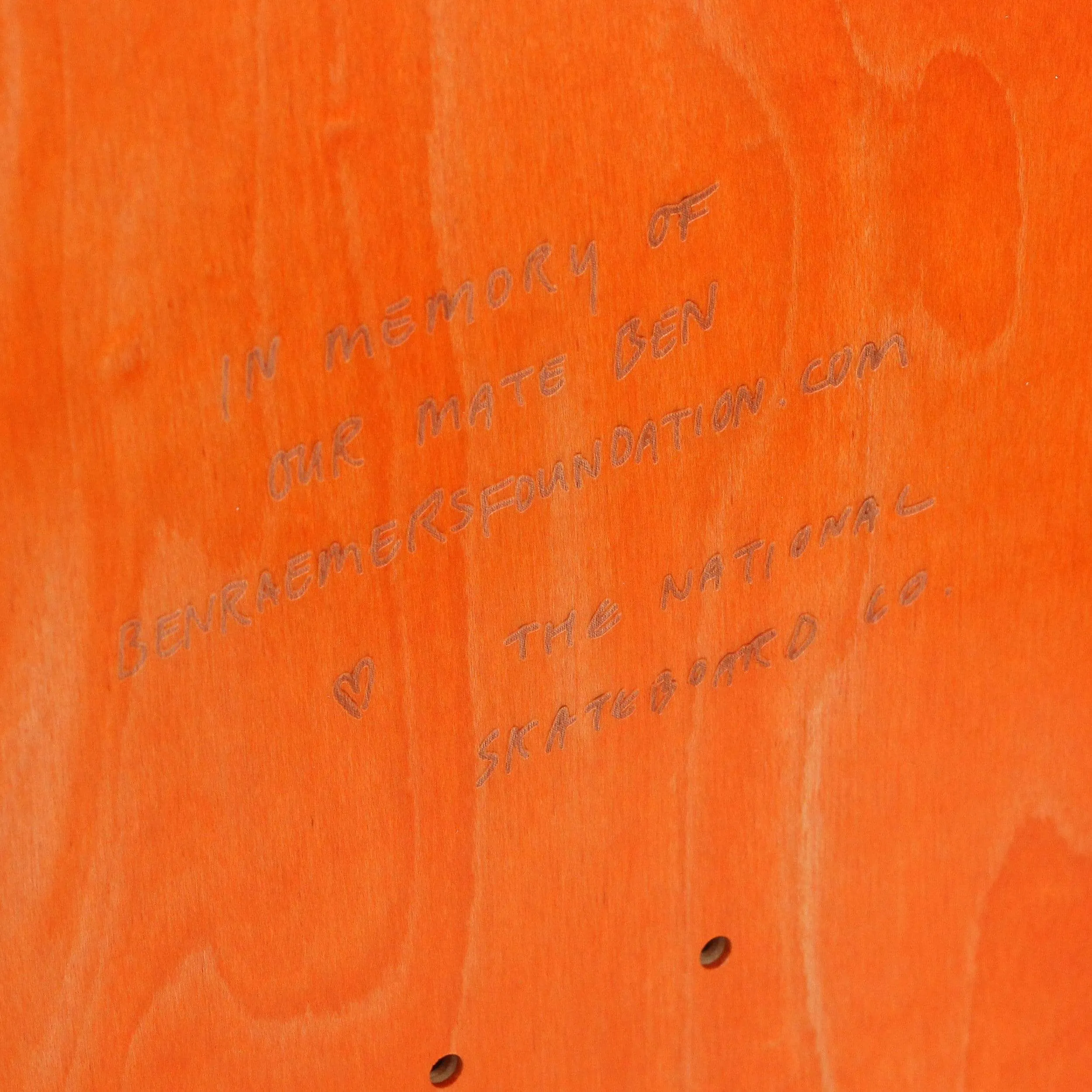 The National 8.25 Maaate Skateboard Deck