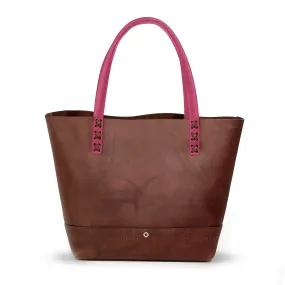 The Nokona Tote™ in Walnut Crunch™ and Japanese CalfSKN™ Accents - Nokona Ballgloves