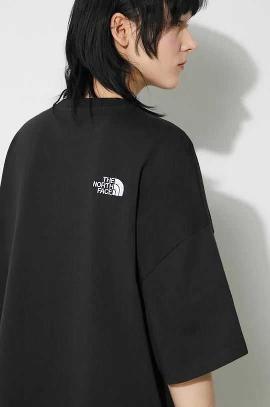 The North Face dress W S/S Essential Oversize Tee Dress black color NF0A87NFJK31