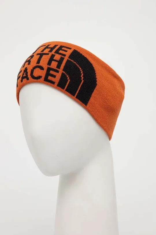 The North Face headband NF0A2SAFT97 orange color