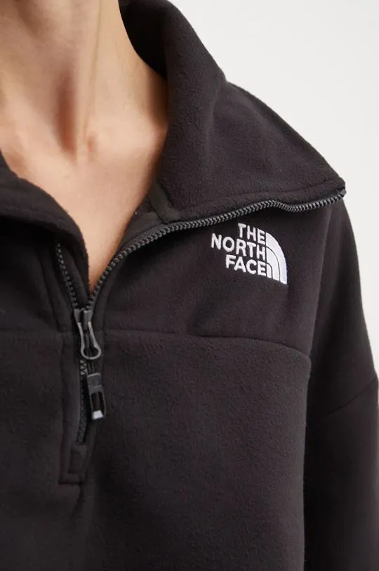 The North Face sports sweatshirt 100 Glacier black color smooth NF0A89J9JK31