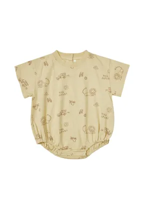 The Relaxed Bubble Romper by Rylee + Cru - Viva Safari - BABY