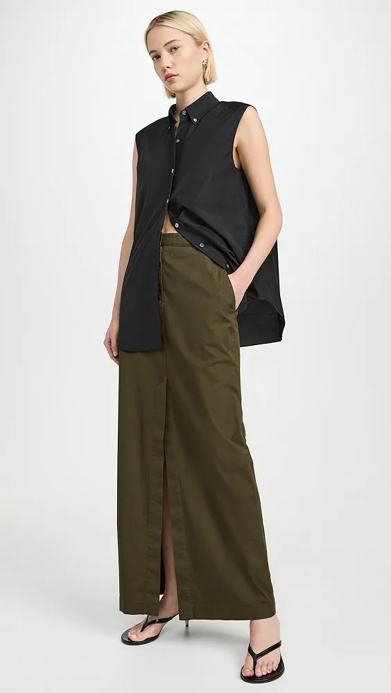 Theory   Front Vented Maxi Skirt 