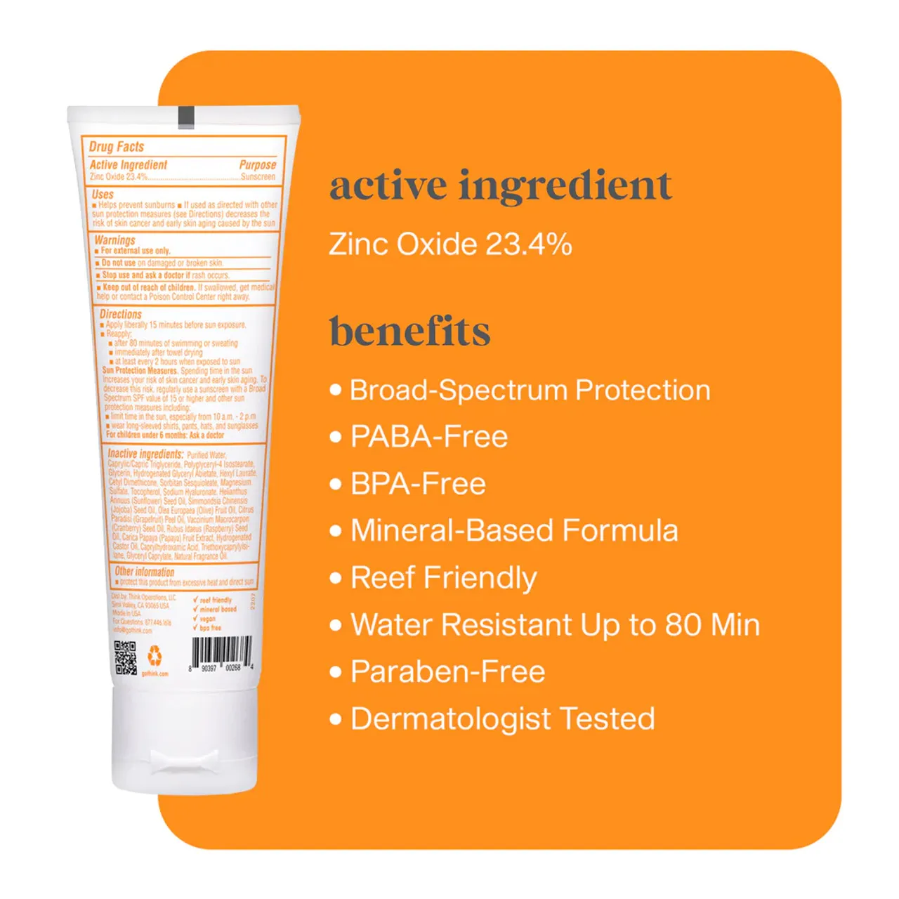 Think Baby Safe Sunscreen SPF 50 3oz