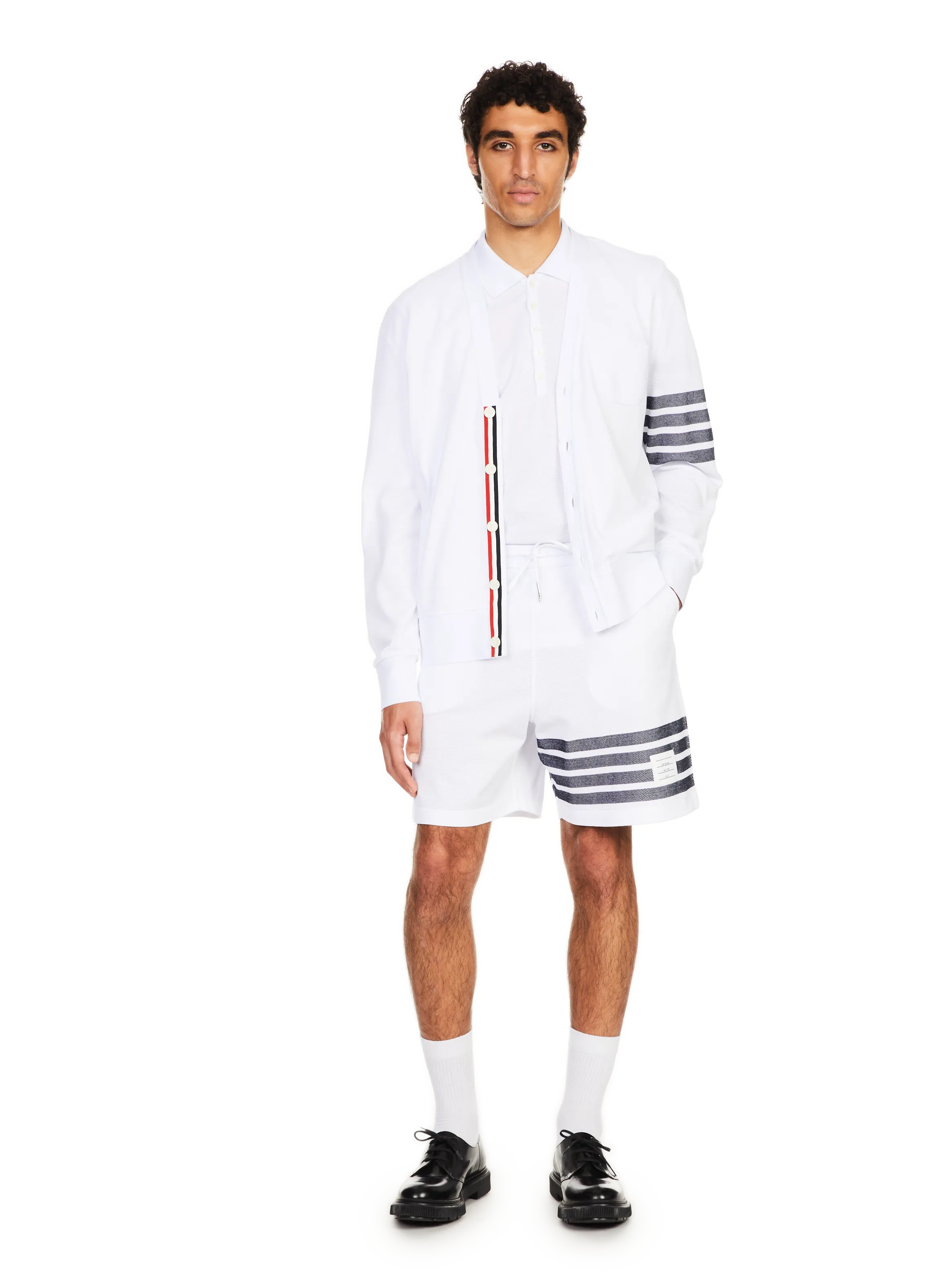 Thom browne  Piqué Polo - White