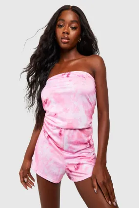 Tie Dye Bandeau Beach Romper