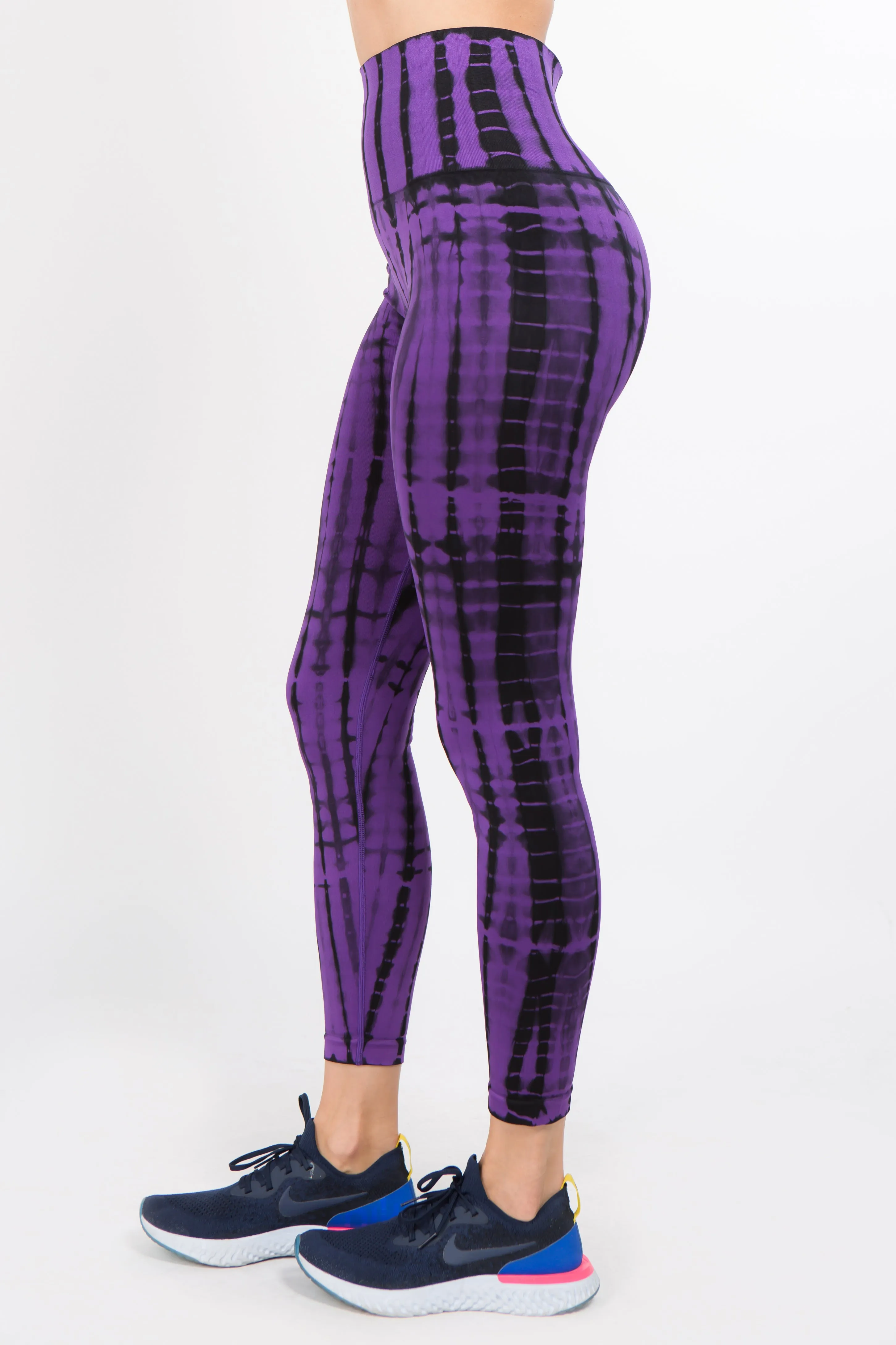 Tie Dye Stripe Performance Leggings