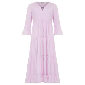 Tiered Dress - Peony Pink