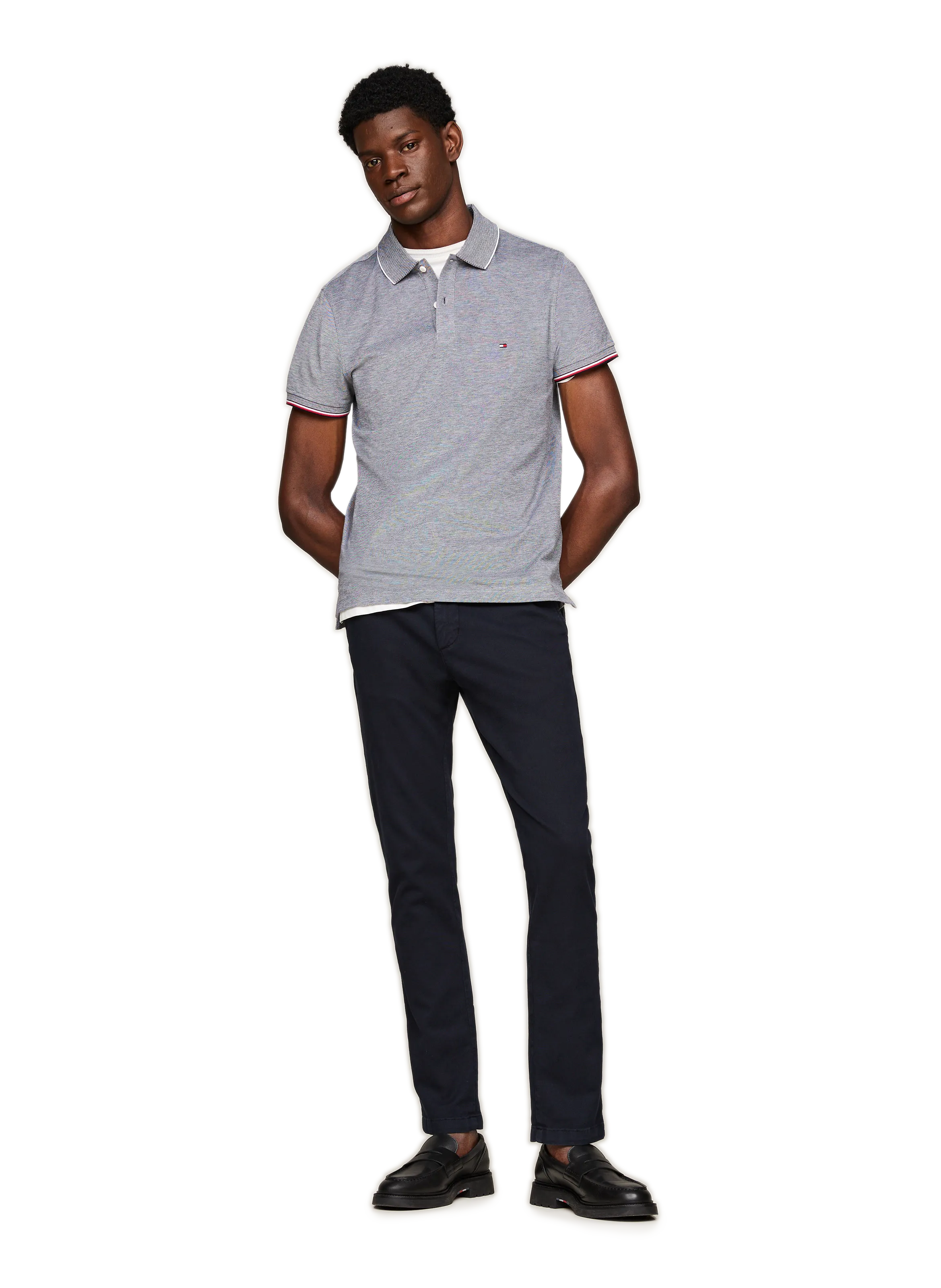 Tommy hilfiger   Cotton polo shirt  - Blue
