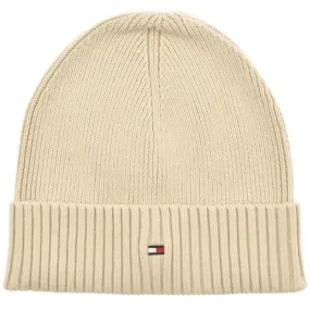 Tommy Hilfiger Essential Flag Beanie Hat Beige