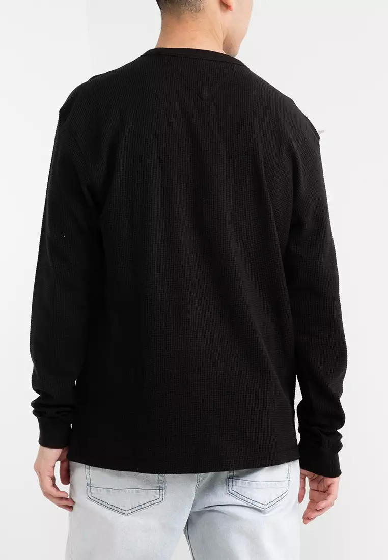 Tommy Hilfiger Tommy Jeans Long Sleeve Waffle Tee