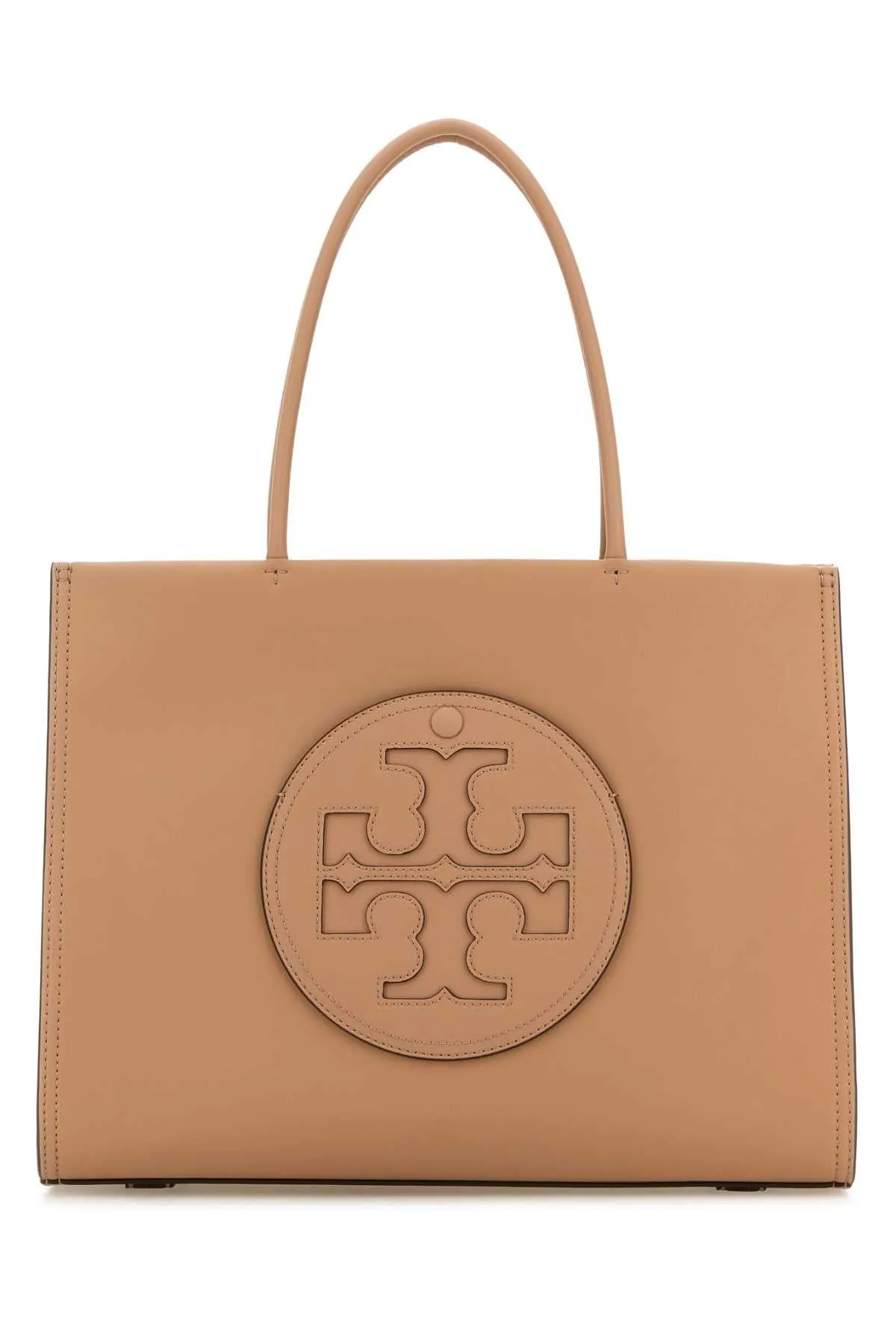 Tory Burch Camel Synthetic Leather Ella Bio Small Shopping Bag