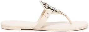 Tory Burch Miller logo-plaque sandals Grey