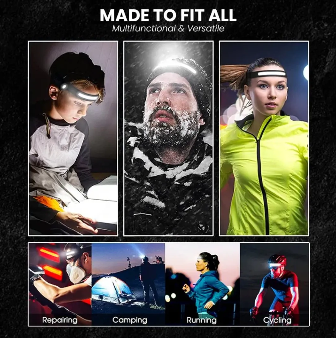 TrailBlazer Rechargeable Wide-Angle LED Work Headlamp