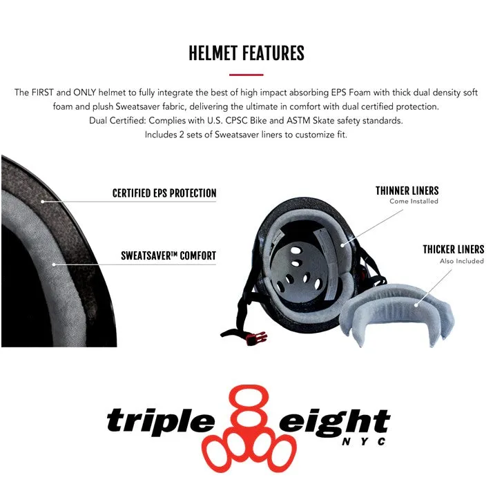 Triple 8 Mint Green Helmet - Certified