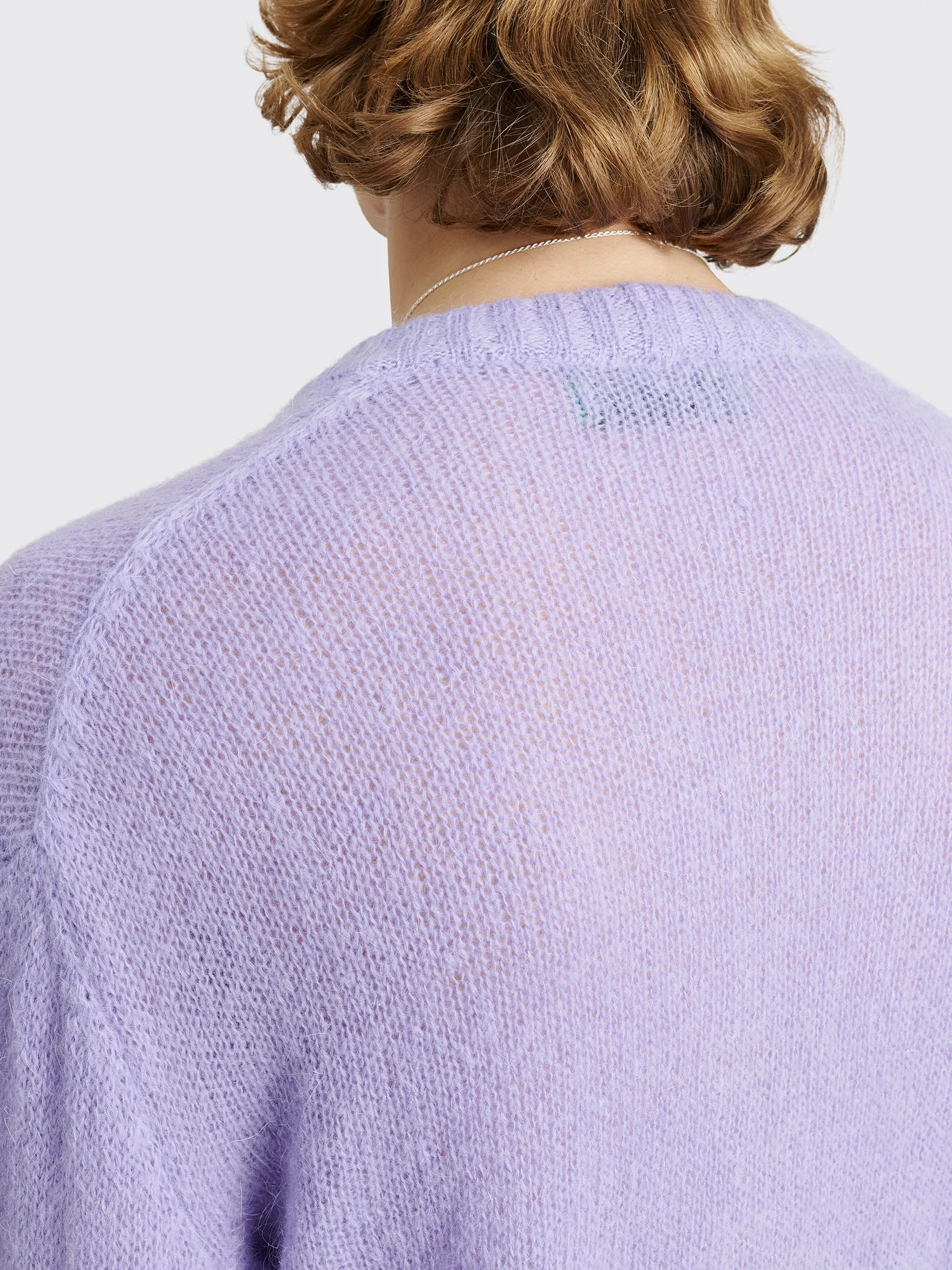 TRÈS BIEN everywear Fuzzy Light Cardigan Violet