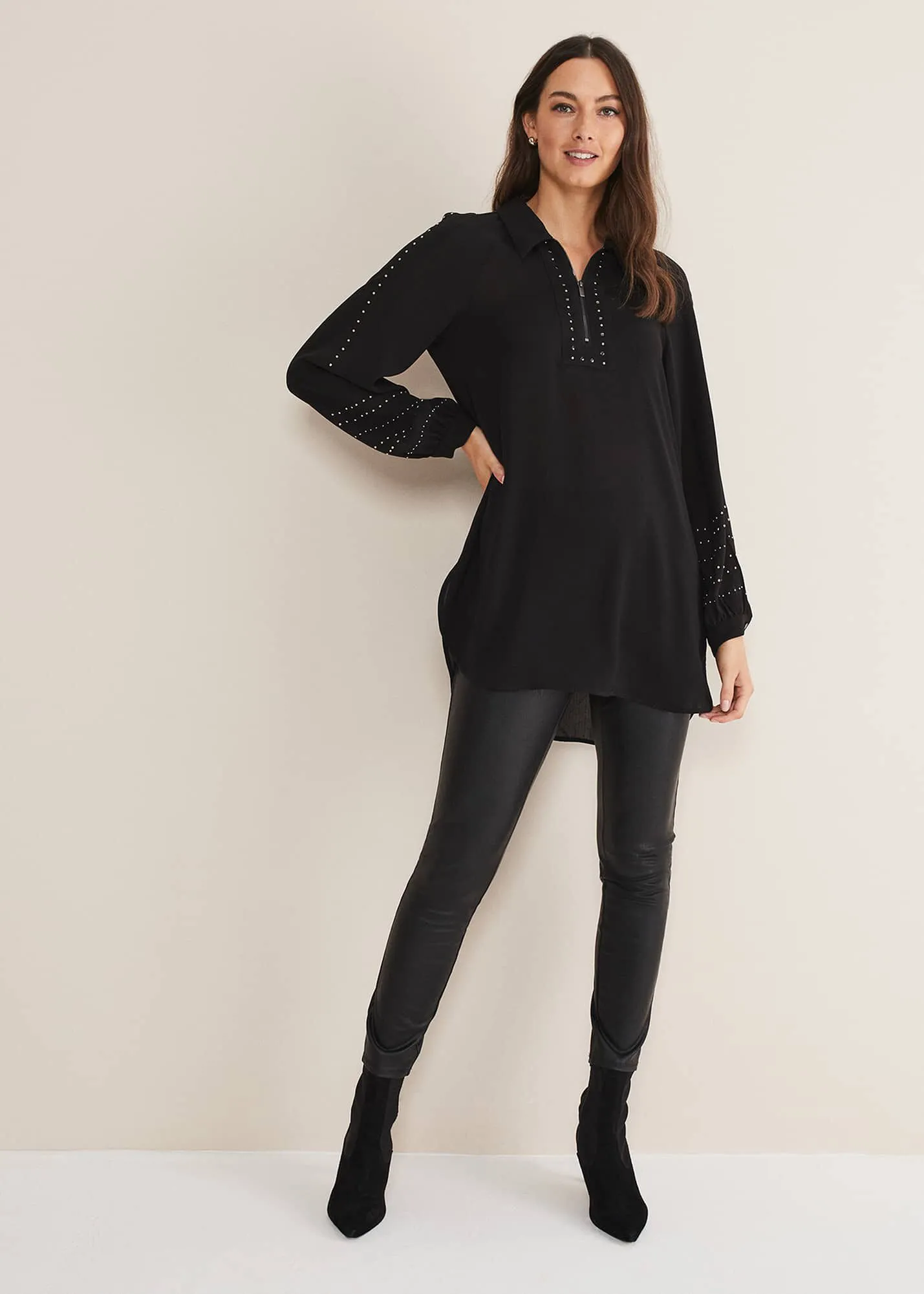 Tullulah Heatfix Sleeve Tunic Blouse