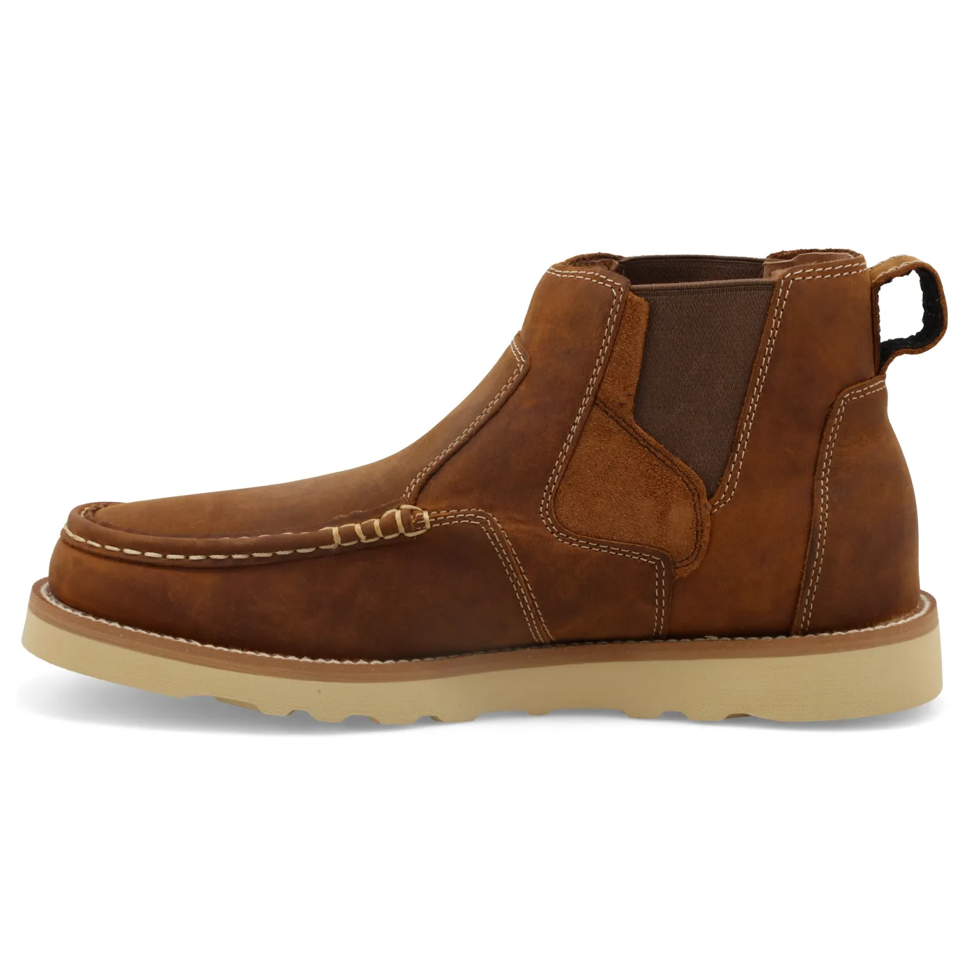 Twisted X Chelsea Wedge Sole Boot – Oiled Saddle