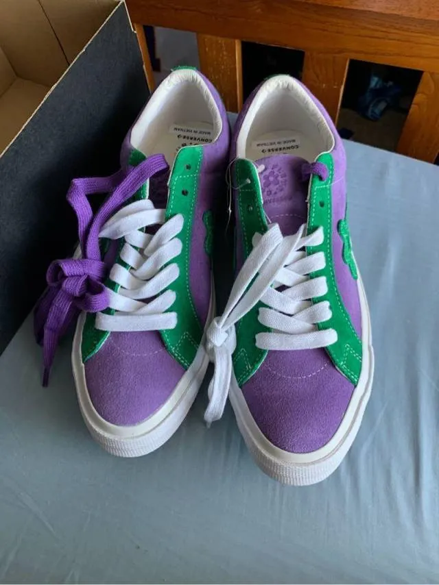 Tyler, the creator x converse one star golf le fleur purple