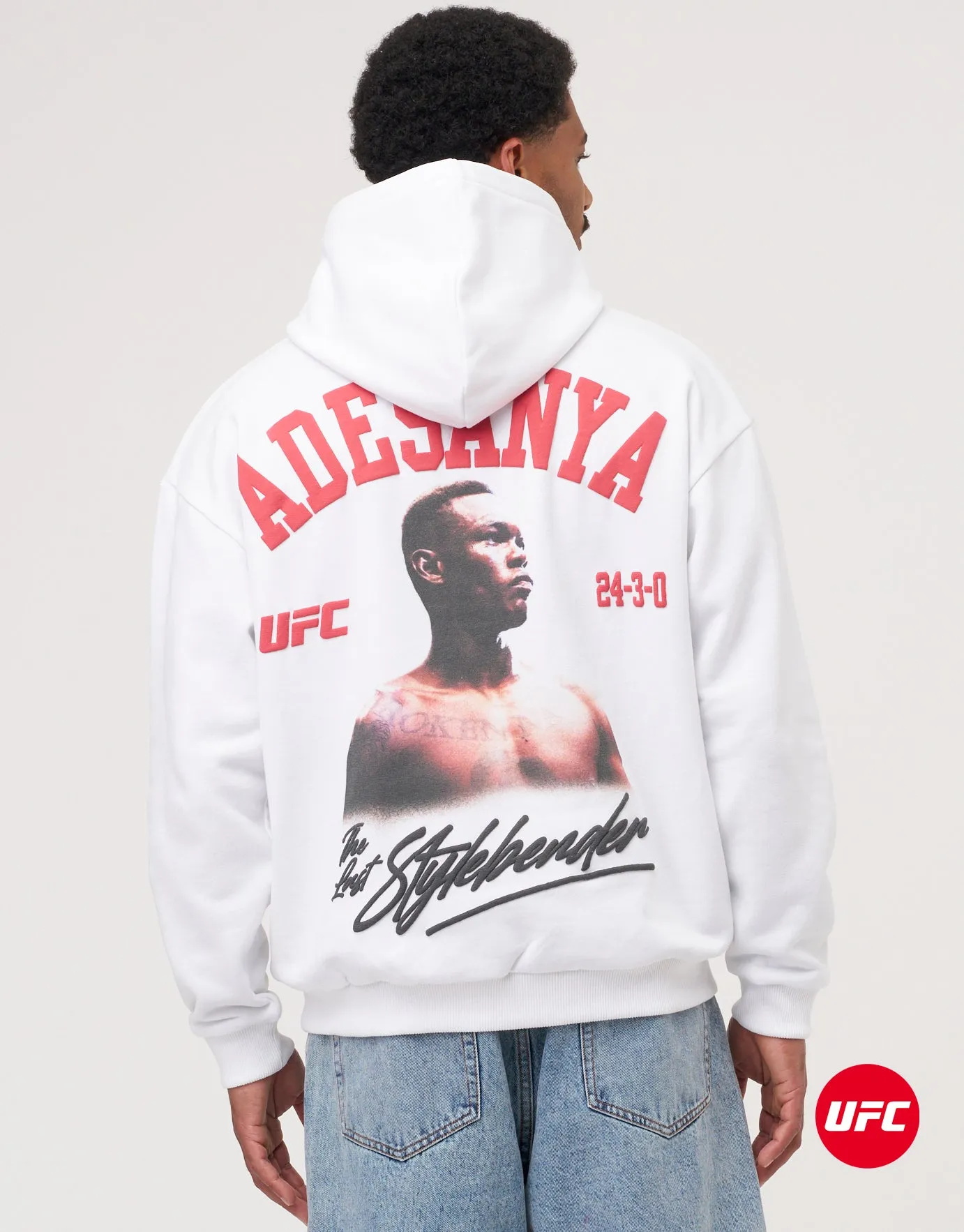 UFC Stylebender Graphic Print Hoodie in White | Hallensteins NZ