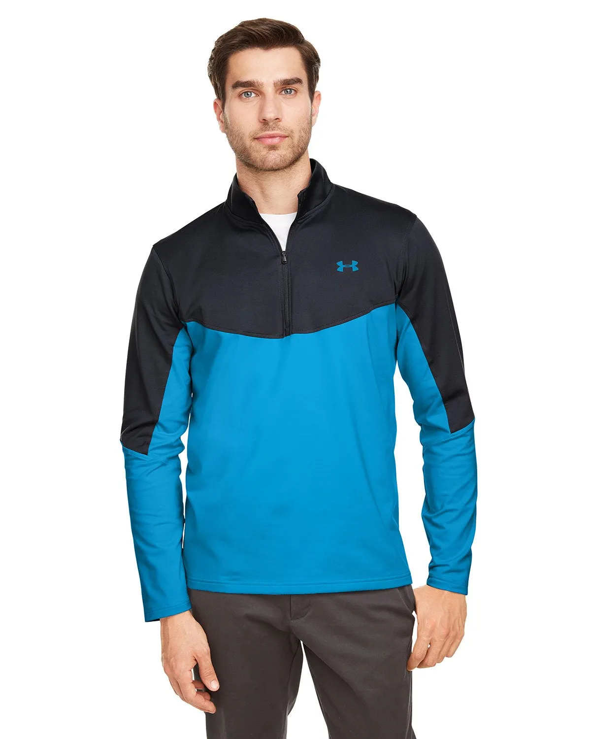 Under Armour Men's Storm Midlayer Half-Zip Pullover Jacket 1355490 ELC BL/ BLK 428