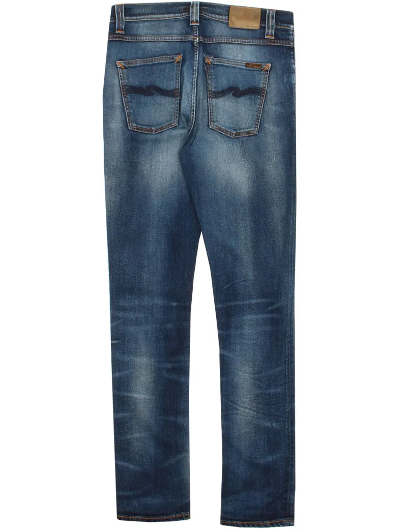 Uniform Reworks Nudie Jeans Co Lean Dean Blue 33X34
