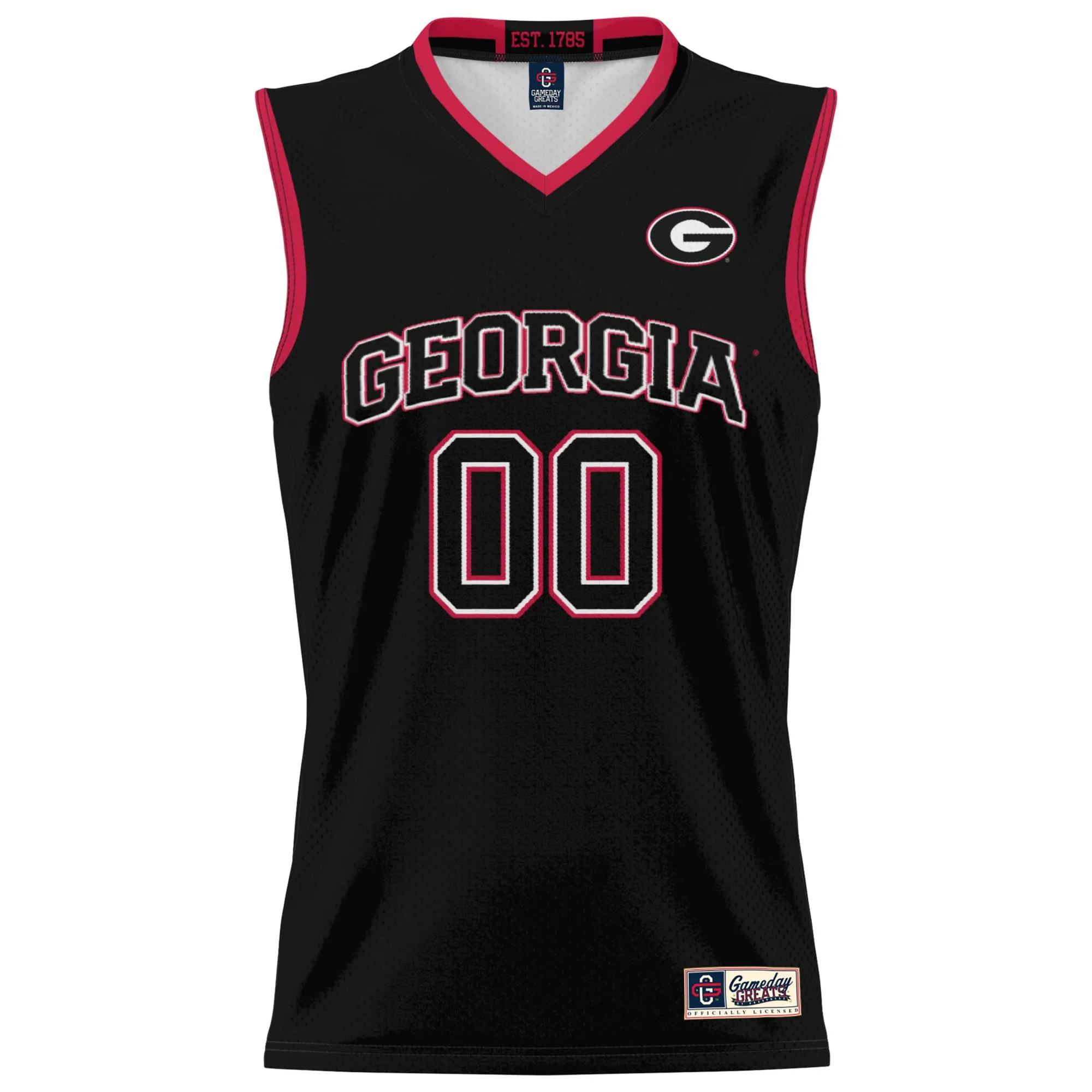 Unisex GameDay Greats  Black Georgia Bulldogs NIL Pick-A-Player Lightweight Basketball Jersey