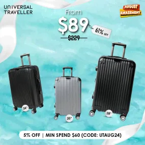 URBANlite VERTEZ  20 / 24 / 28 360° 8-Wheel Spinner | TSA Lock I Expandable |Corner Guard Hard Case Luggage