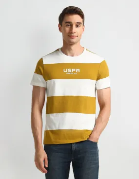 U.S. Polo Assn. Denim Co. Muscle Fit Horizontal Striped Polo Shirt