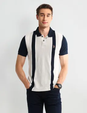 U.S. Polo Assn. Denim Co. Muscle Fit Striped Cotton Polo Shirt