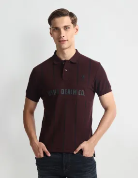 U.S. Polo Assn. Denim Co. Vertical Striped Yarn Dyed Polo Shirt