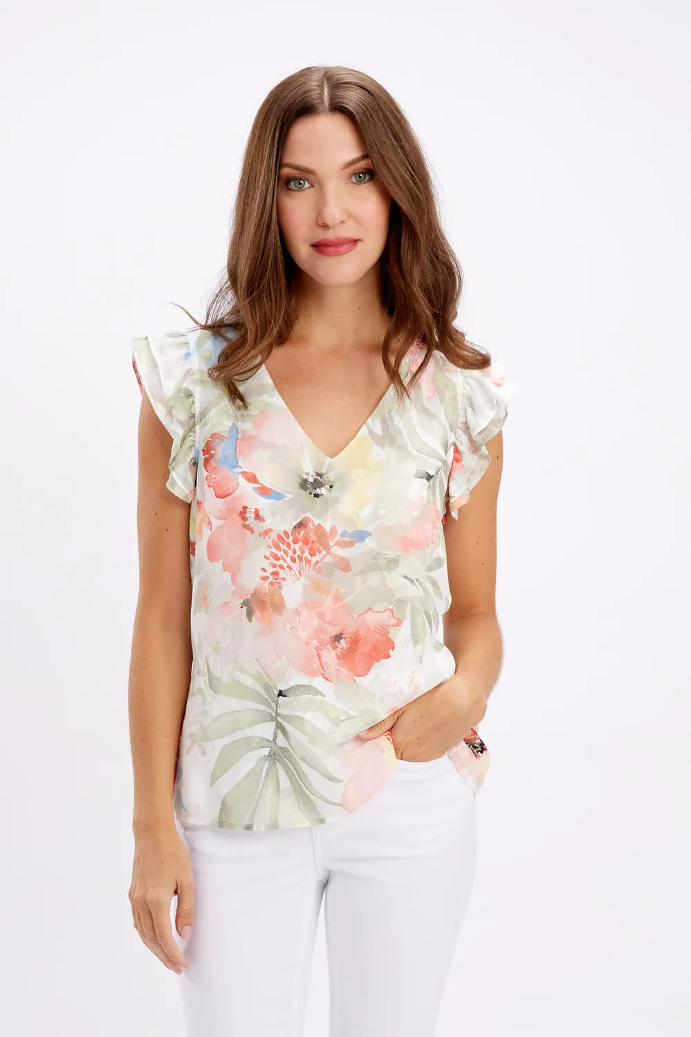 V-neck Floral Pullover Style 6281246165