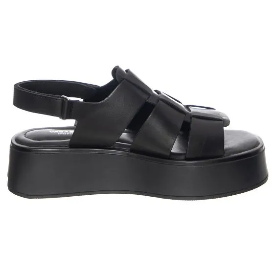 VAGABOND W' Courtney Black / Black Cow Leather Sandals