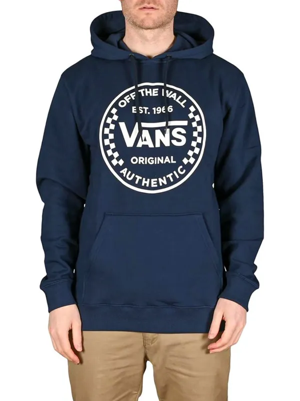 Vans Authentic Checker Hoodie - Dress Blues -