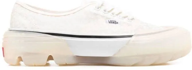 Vans chunky logo-patch lace-up sneakers White