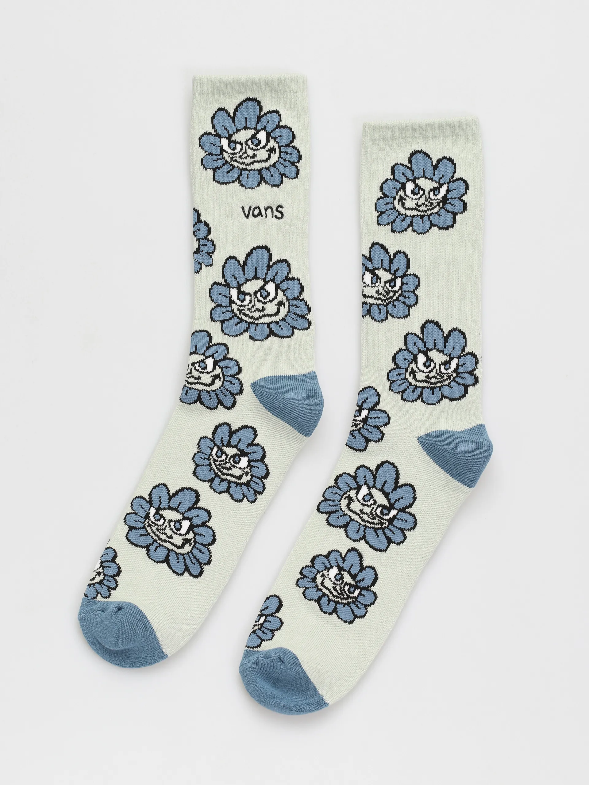 Vans Easy Plant Crew Socks (pale aqua)