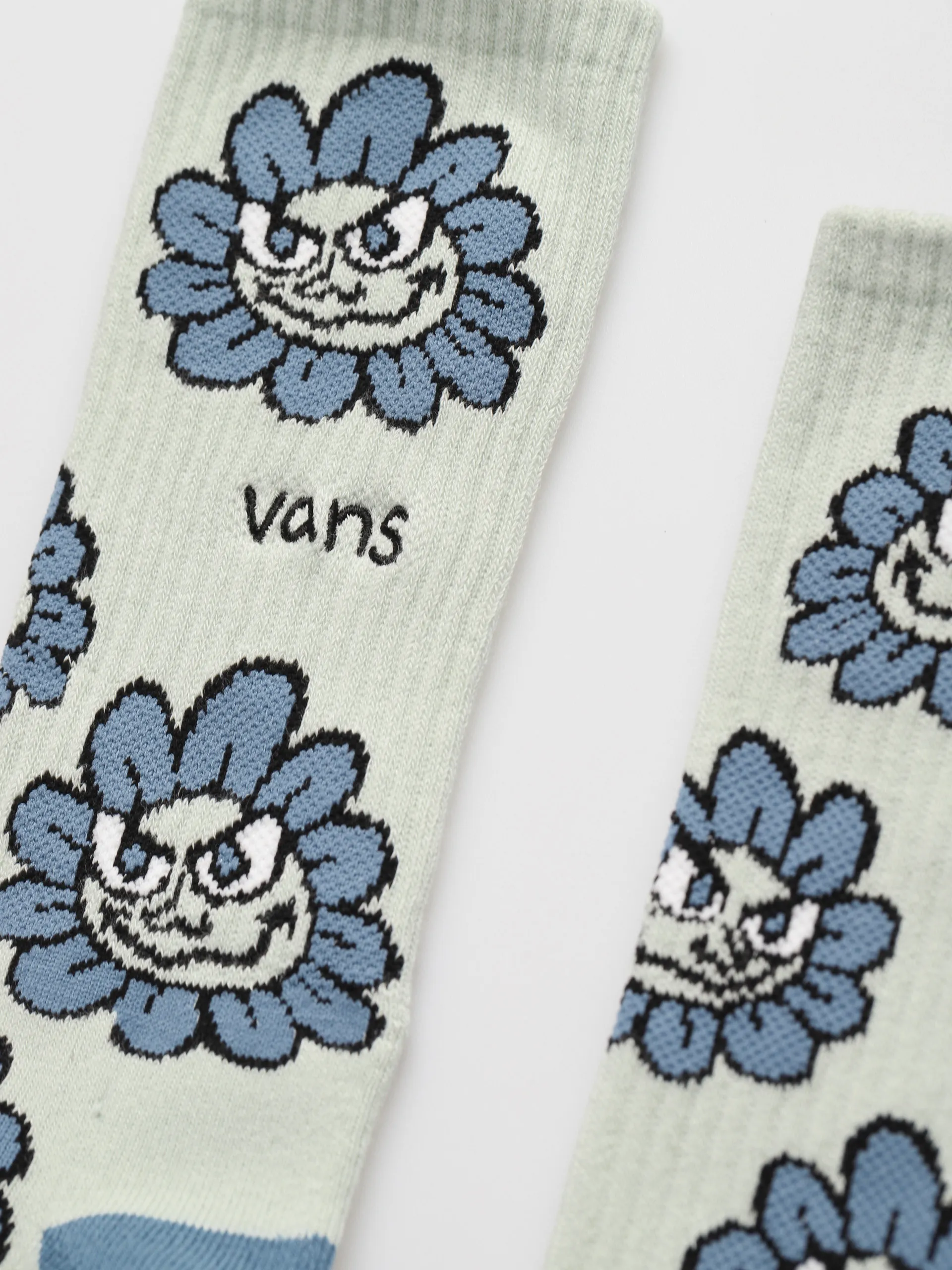 Vans Easy Plant Crew Socks (pale aqua)